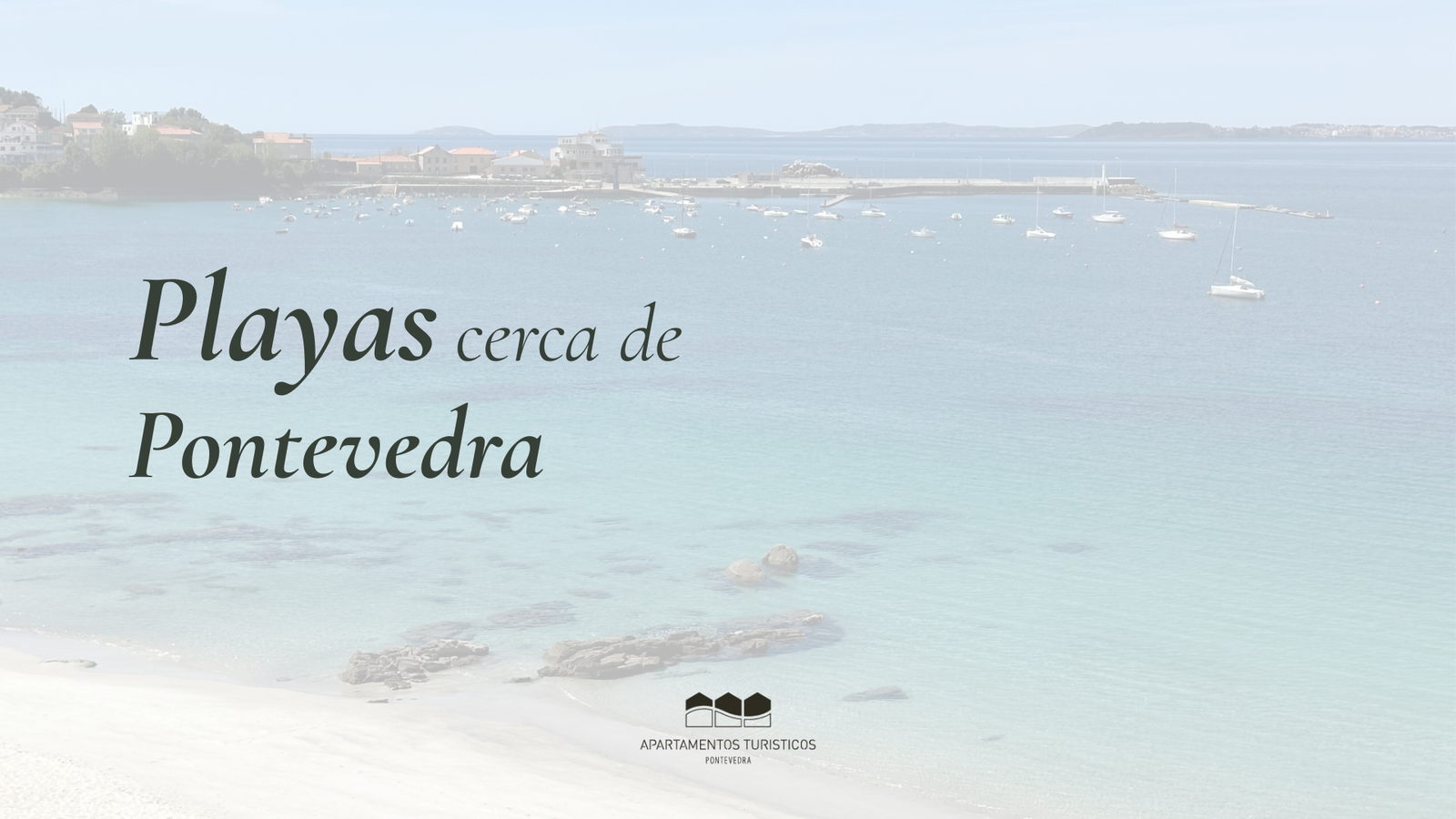 Playa de las Rías Baixas cerca de Pontevedra durante una escapada de verano